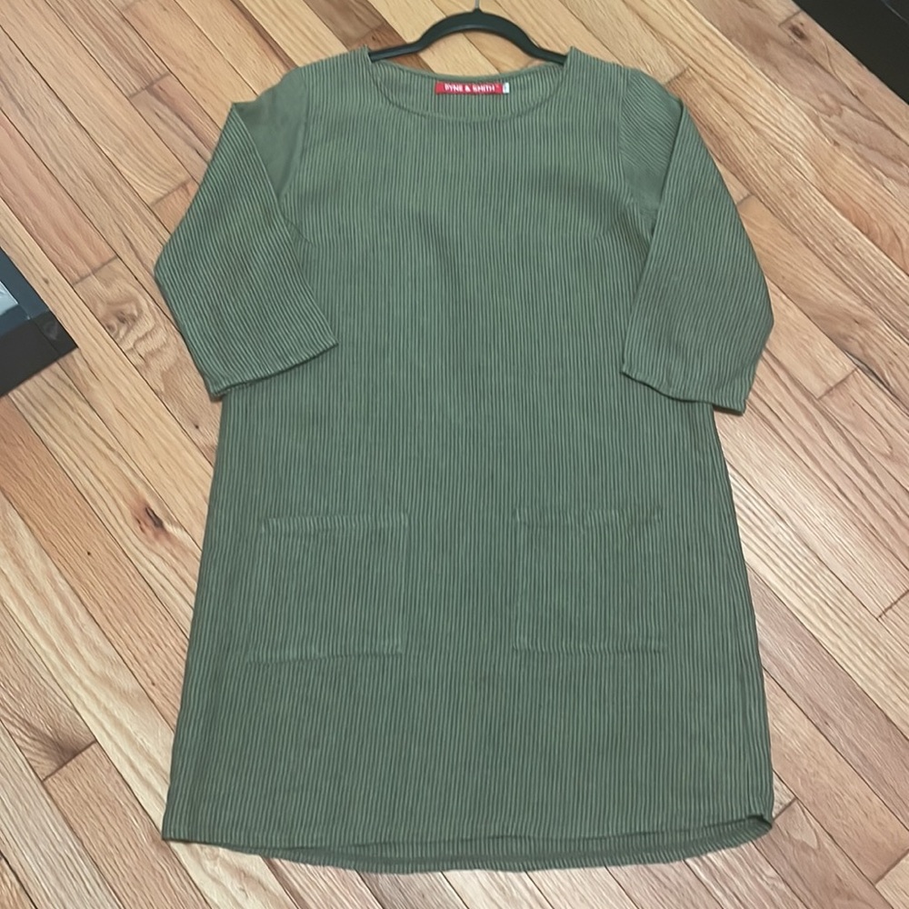 Pyne &Smith Model Number 20 Fern Stripe Shift Dress Small